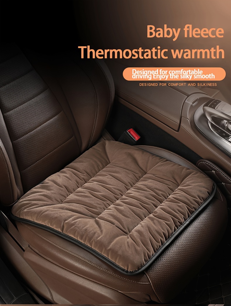 Universal Car Front Seat Cover Plush Cushion Pad Comfortable Protection Mat