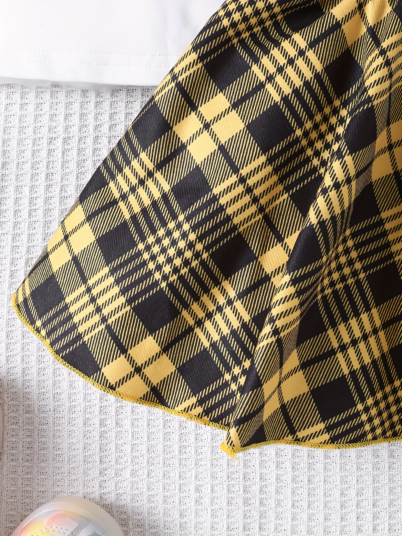 Flannel skirt cheap yellow