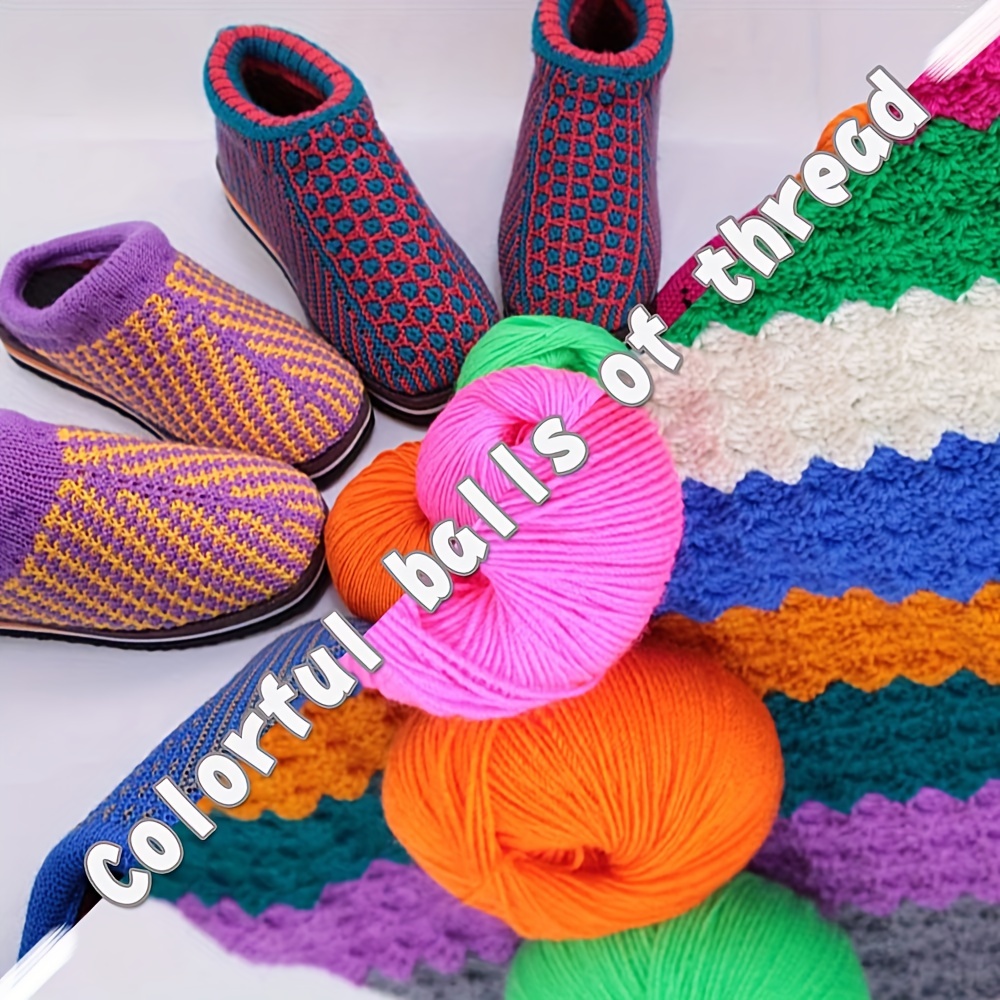 Acrylic Yarn For Crocheting And Knitting 4plys Soft Warm - Temu United Arab  Emirates