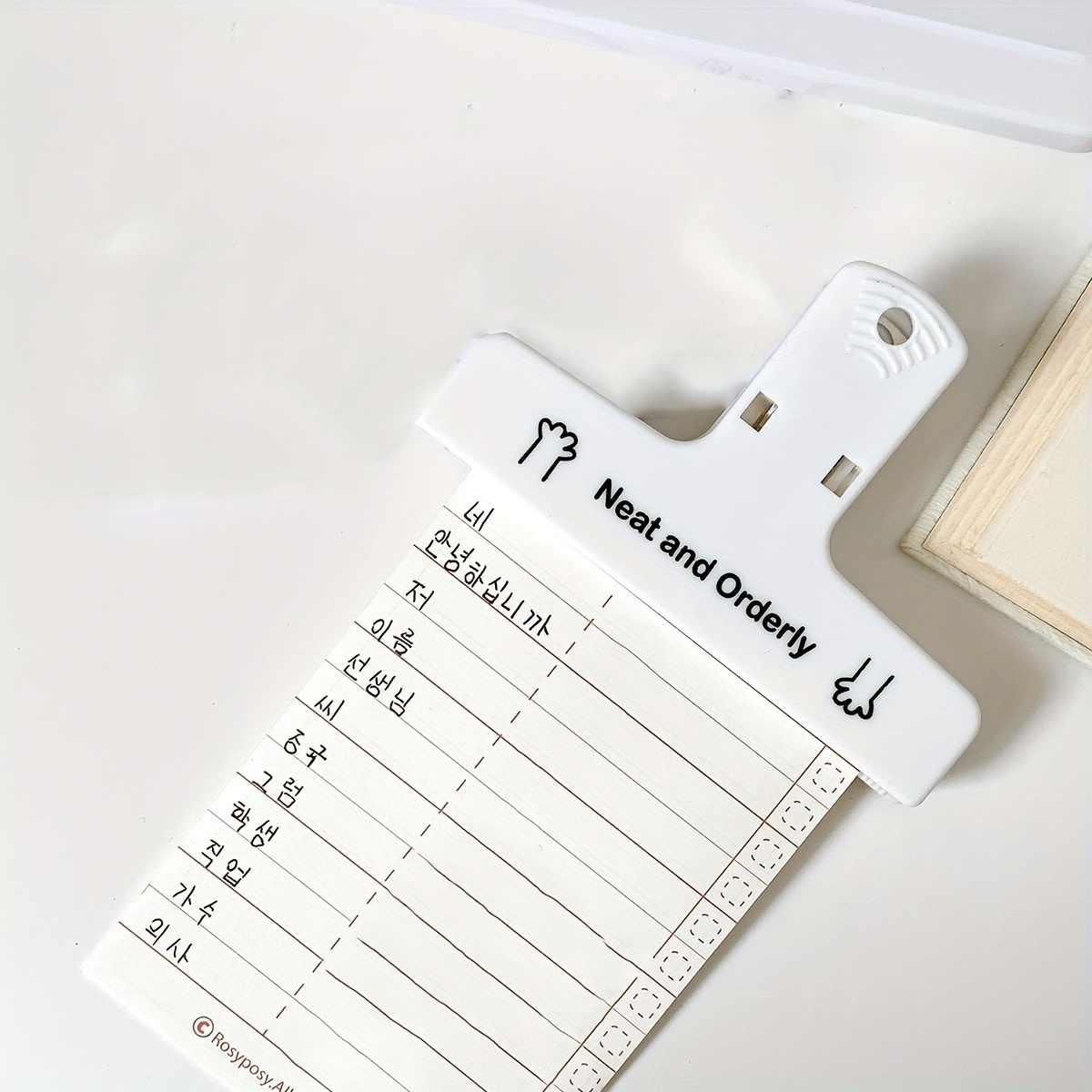 Creative Minimalism Magnet Office Journal Clip 4pcs
