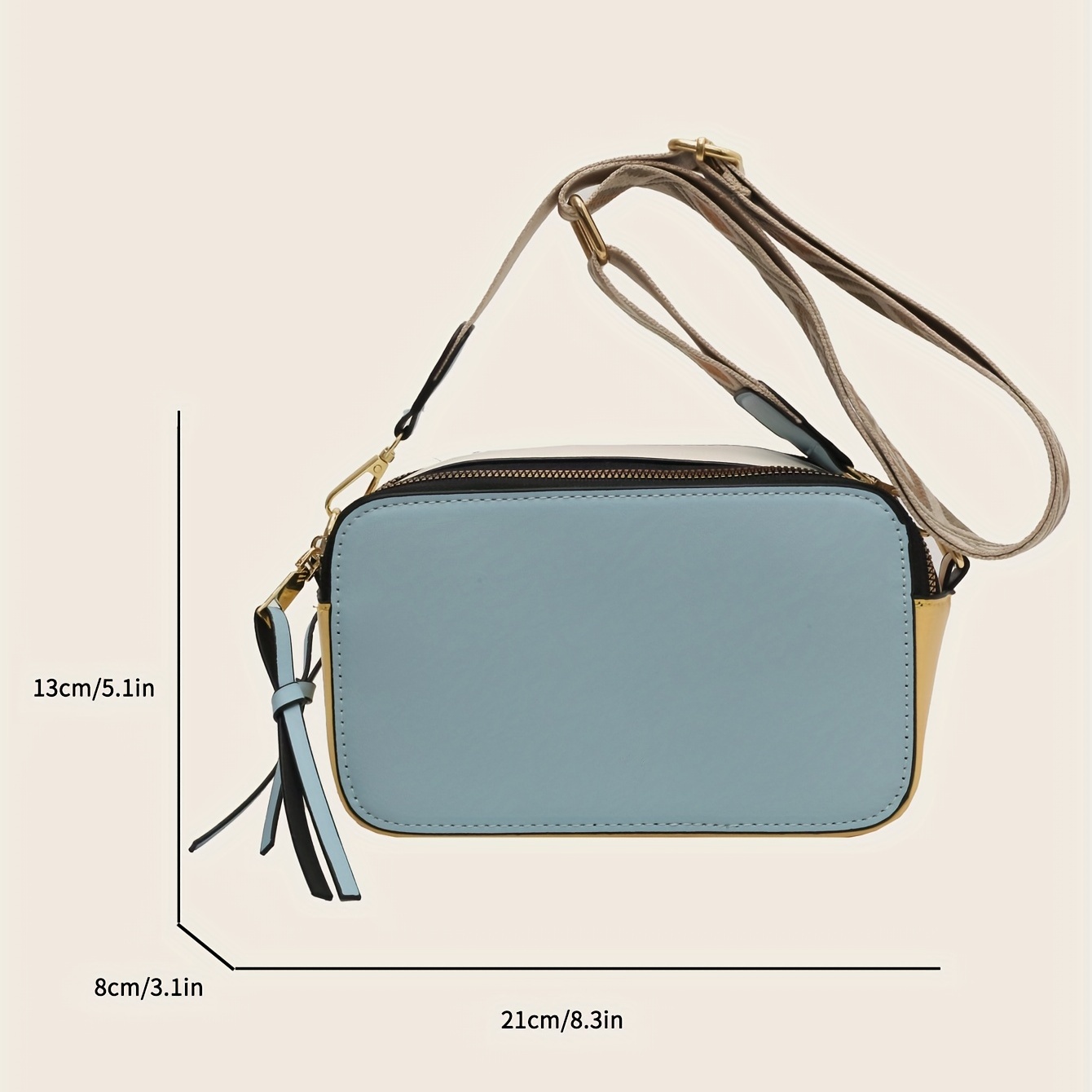 Fashion PU Box Chain Bag, Personalized Trendy Hand/Crossbody/Shoulder Bag  Female Solid Color Phone Bags