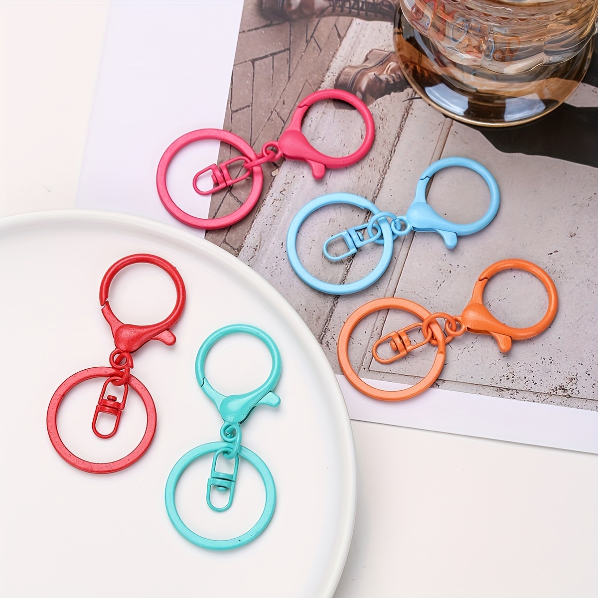 Lobster Claw Clasps Keychain For Jewelry Making Candy Color - Temu