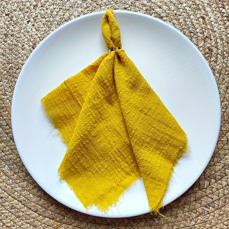 Cotton Handkerchiefs Handmade Cloth Napkins Cotton Linen - Temu