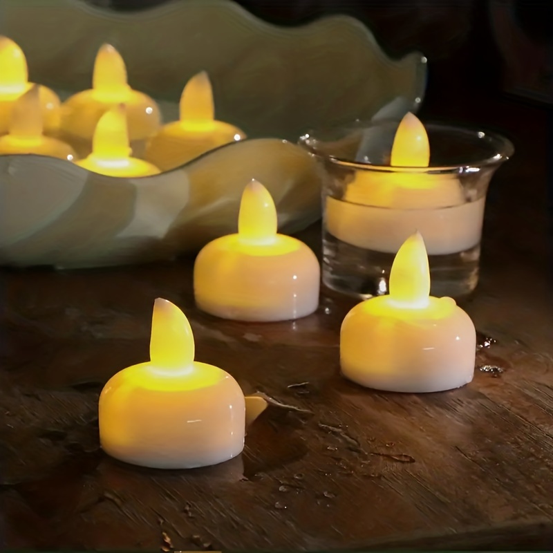 Confezione 6/12 Candele Acqua Candele Galleggianti - Temu Italy