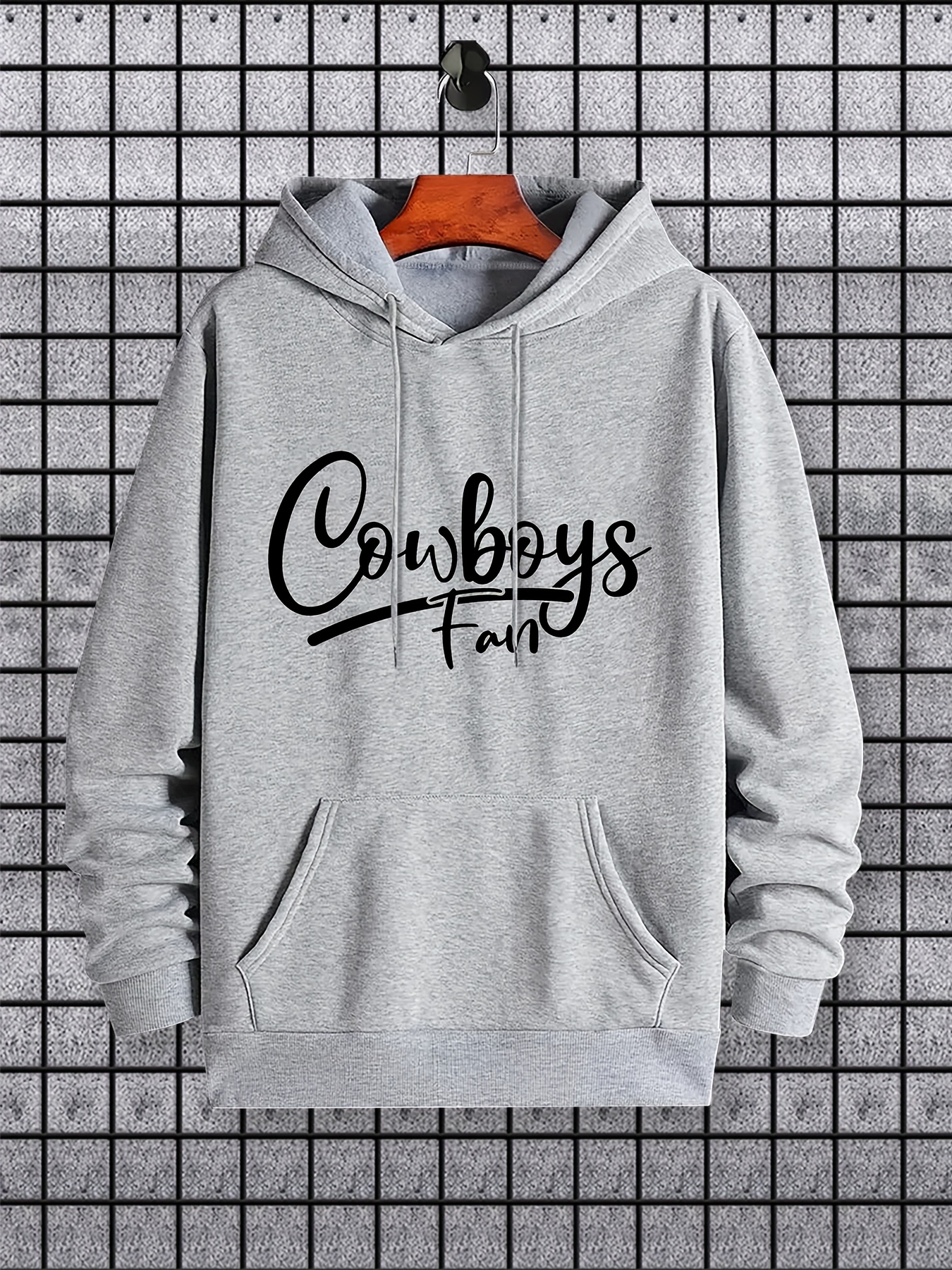 West Cowboy Pattern Print Hoodie, Cool Hoodies For Men, Men's Casual  Graphic Design Pullover Hooded Sweatshirt With Kangaroo Pocket Streetwear  For