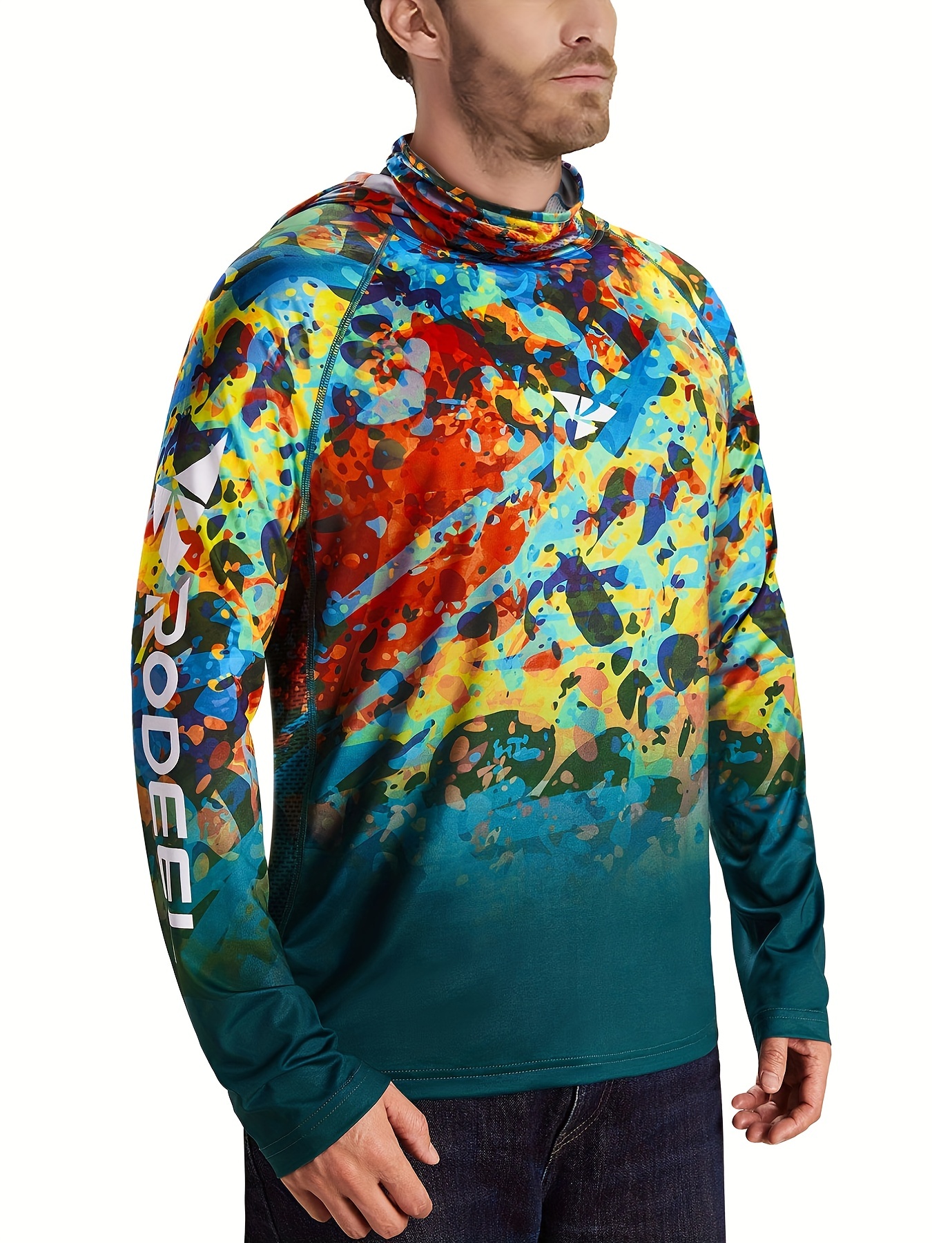 PEALGIC Men's Fishing Hoodie Performance Shirt Long Sleeve Uv Protection  Fish T-shirt Outdoor Summer Upf 50+ Angling Wear Equip - AliExpress