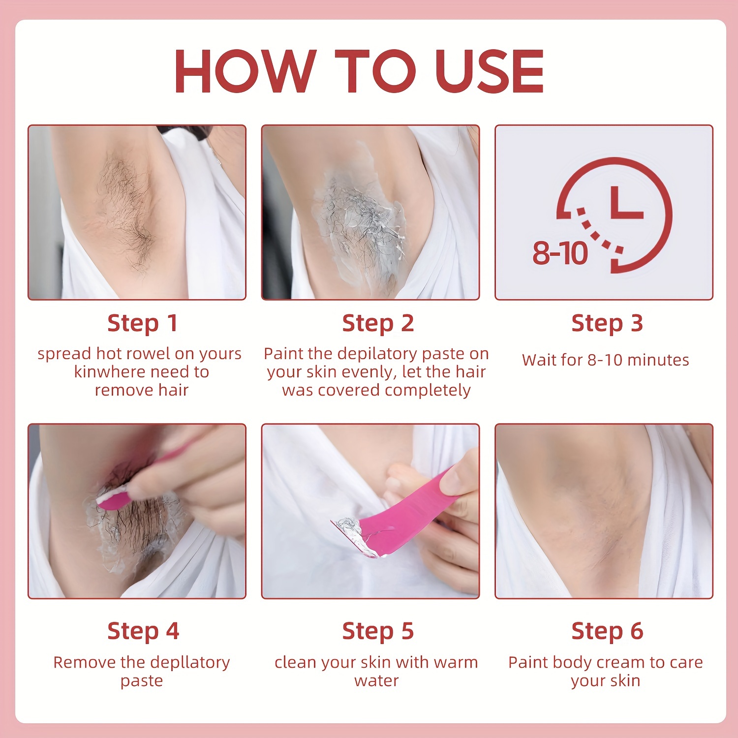 1.69oz Depilatory Cream For Women Men Underarms Arms Legs Hair Removal Cream Mild And Non Irritating Hair Removal Cream