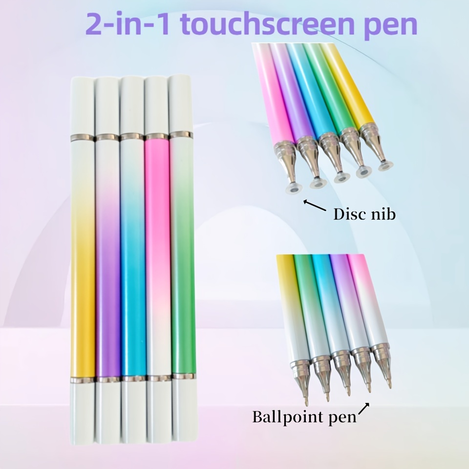 Penna sfera touch pen 3 in 1 mini (2 pezzi) pennino capacitivo touchscreen  blu