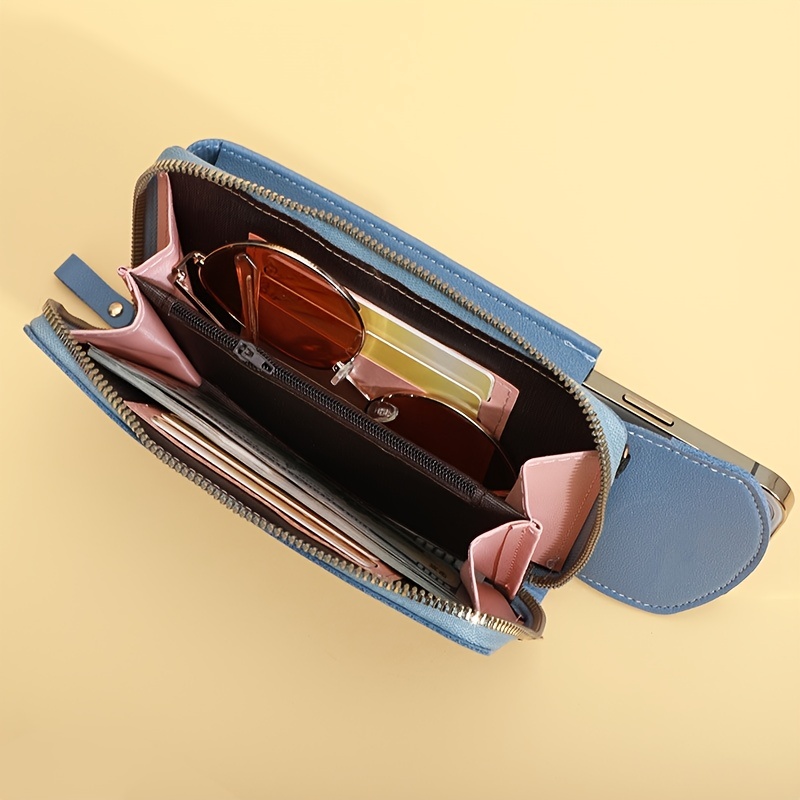  GAOXUFEI Bolso pequeño para teléfono celular para mujer,  cartera de gran capacidad, versátil a la moda (color rosa, tamaño: 4.3 x  1.6 x 7.5 pulgadas) : Ropa, Zapatos y Joyería
