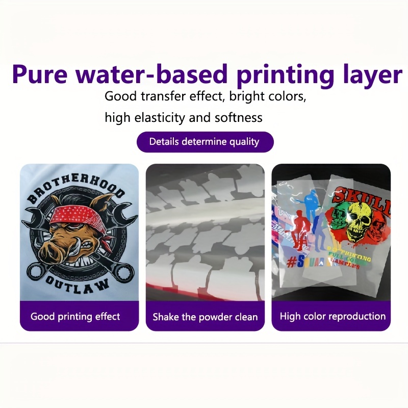 Dtf Transfer Film 100 Sheets-a4 Pet Heat Transfer Paper