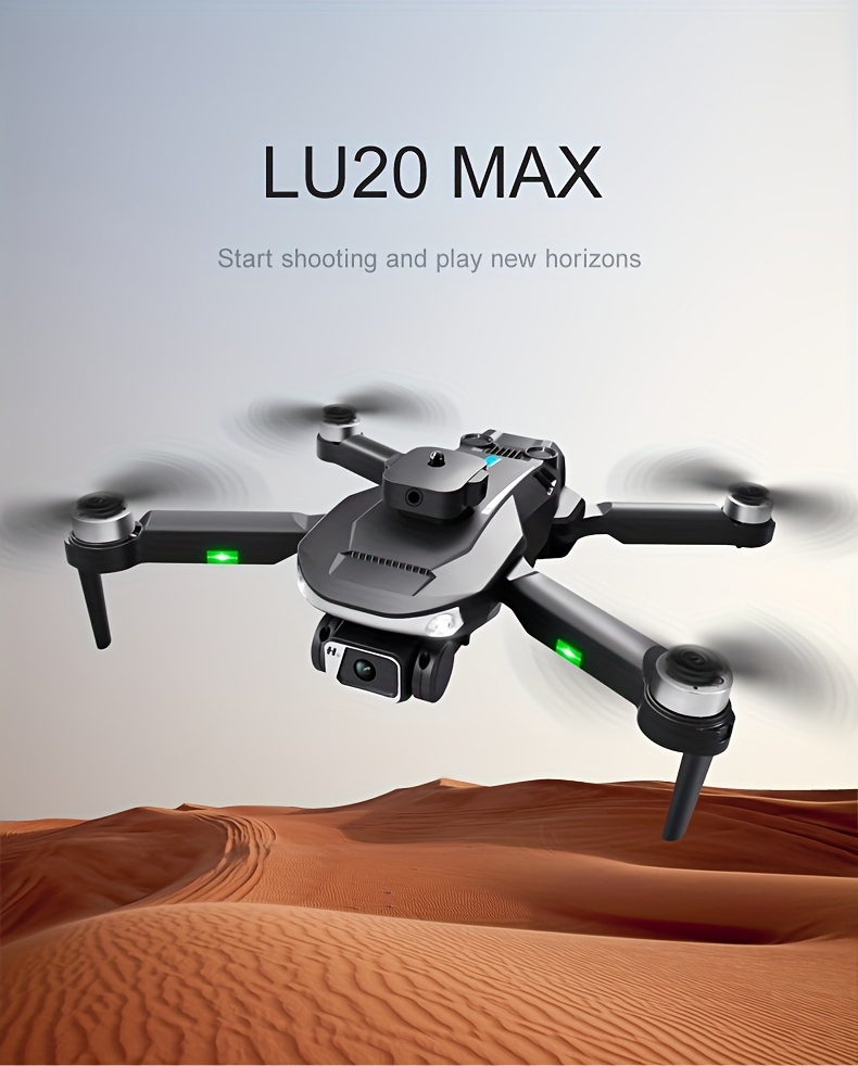halloween gifts the lu20 pro foldable drone 360 obstacle avoidance dual mode gps and optical flow positioning perfect for beginners mens gifts and teenager stuff christmas thanksgiving details 0