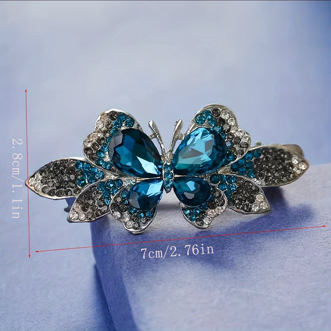 Temu Braided Hair Clips, Bobby Pins, Hairpins for Women Girls, Sparkling Rhinestone Crystal Butterfly Vintage Barrette Hair Accessories,Hair Products