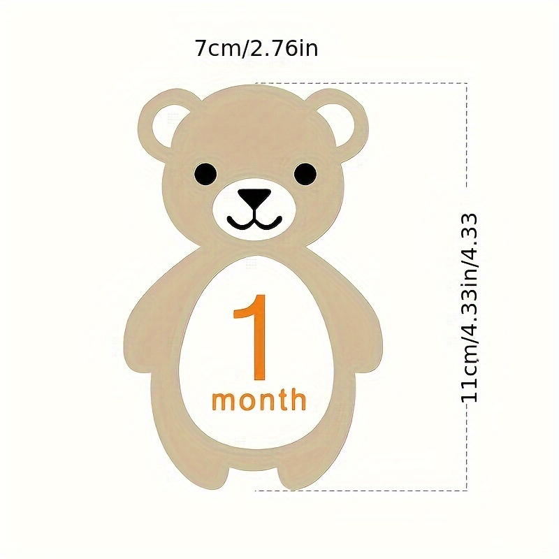 12pcs milestone signs monthly milestone sticker monthly milestone cards first year growth cards photo card props growth cards pregnancy journey milestone markers photography props details 2