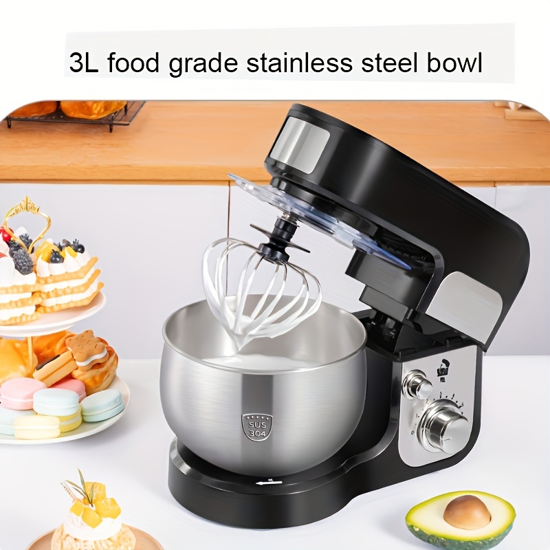 Electric Stand Mixer Electric Kitchen Stand Blender Stainless Steel Bowl 7  Speed - Black, Egg Mixer, Cream Whisk, Flour Mixer Baking Appliance - Temu