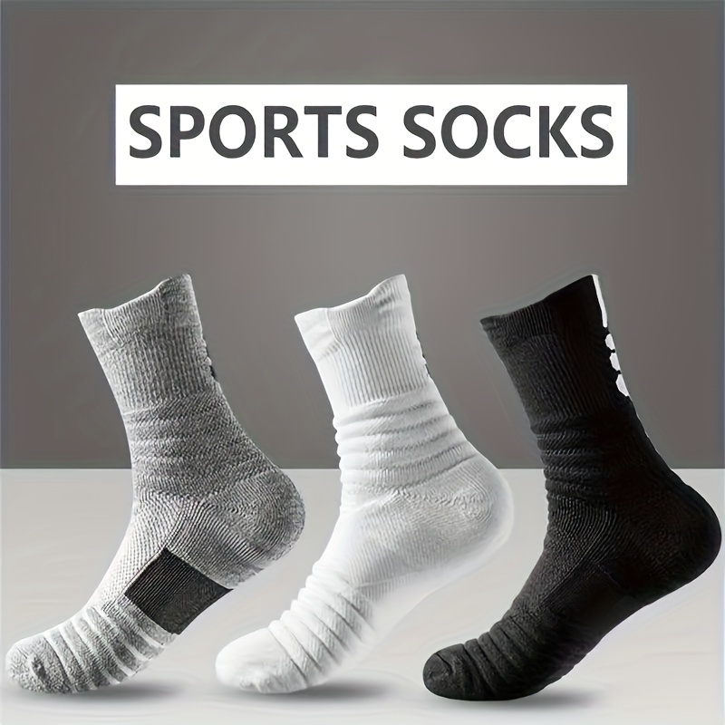 3 Pairs Men's Compression Stockings for Outdoor Activities