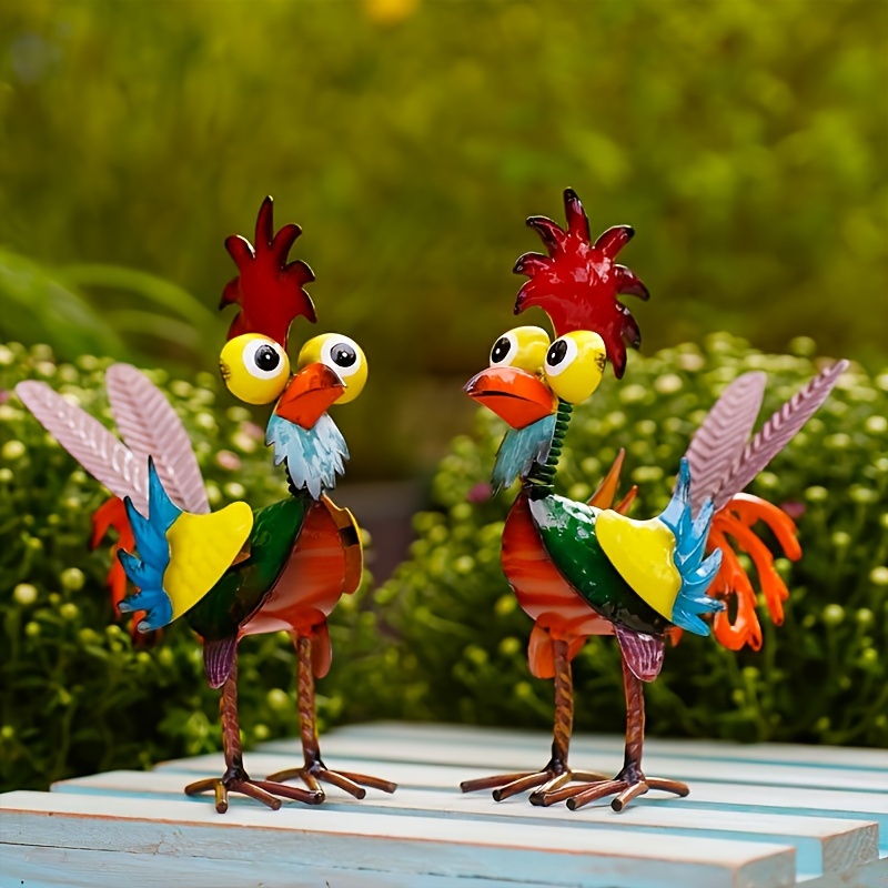 1pc Piquet D'oiseau En Métal Sculpture De Paysage De Jardin - Temu France