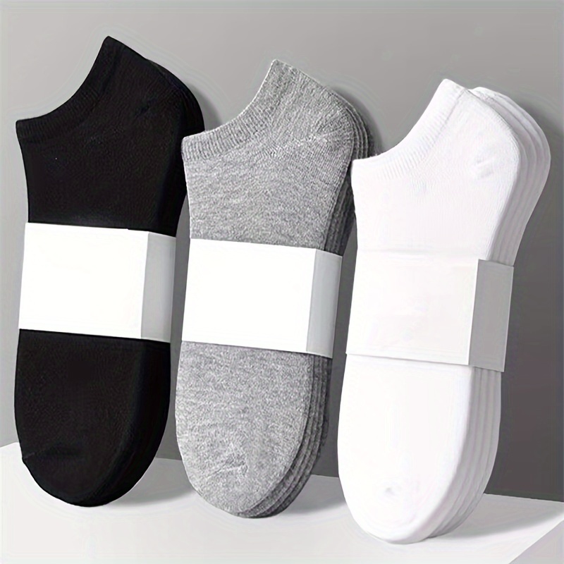 10 Pairs Of Boat Socks Spring And Fall Summer Cotton Non-slip Invisible  Sweat Shallow Mouth Men's Short Socks Thin Models : : Clothing,  Shoes & Accessories