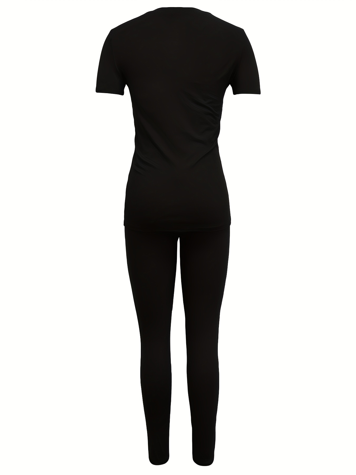 Black T-Shirt & Legging Set