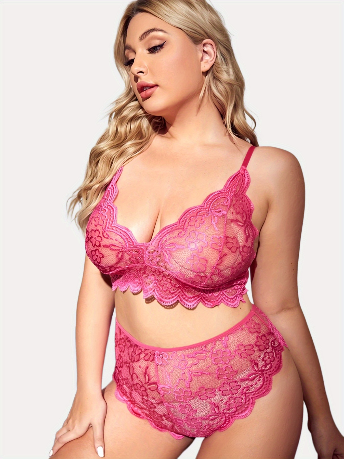 Women Lingerie Sexy Sets With Underwire Lace Bra And Panty Set