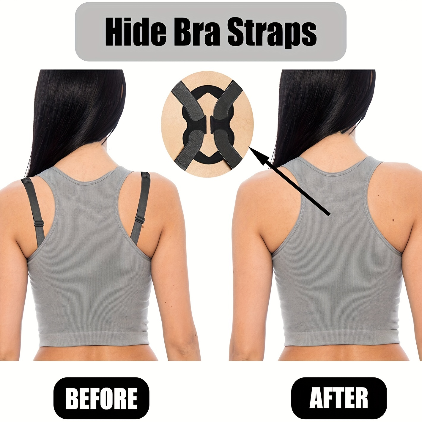 Bra Strap Clips Anti slip Buckles Conceal Straps Back Women - Temu