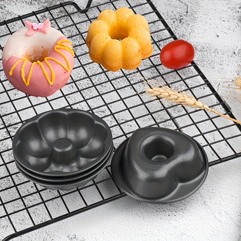 Durable Silicone Donut Pan - Non-stick, Easy Clean, Bpa Free, Perfect For  Cake, Biscuit, Bagels, Muffins, And More! - Temu