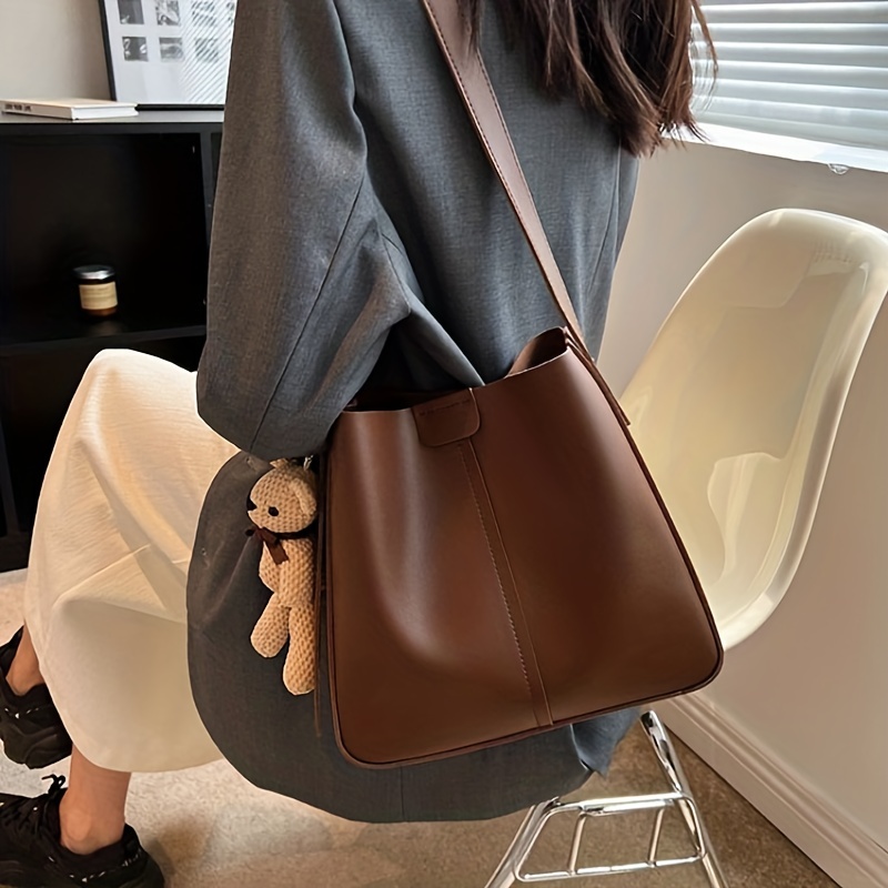 Trendy Tote Bag, Large Capacity Ladies Shoulder Bag