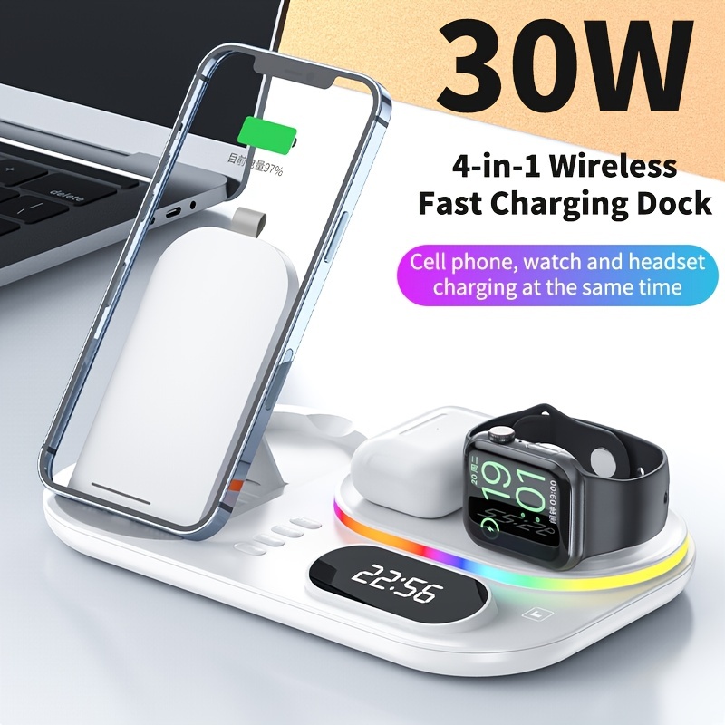 Chargeur Induction Samsung, Chargeur Sans Fil 15w Universel Qi Portable  Rapide Charger Pour Samsung S22 Ultra/s21/galaxy Z Fold 3/flip 3,galaxy Wat