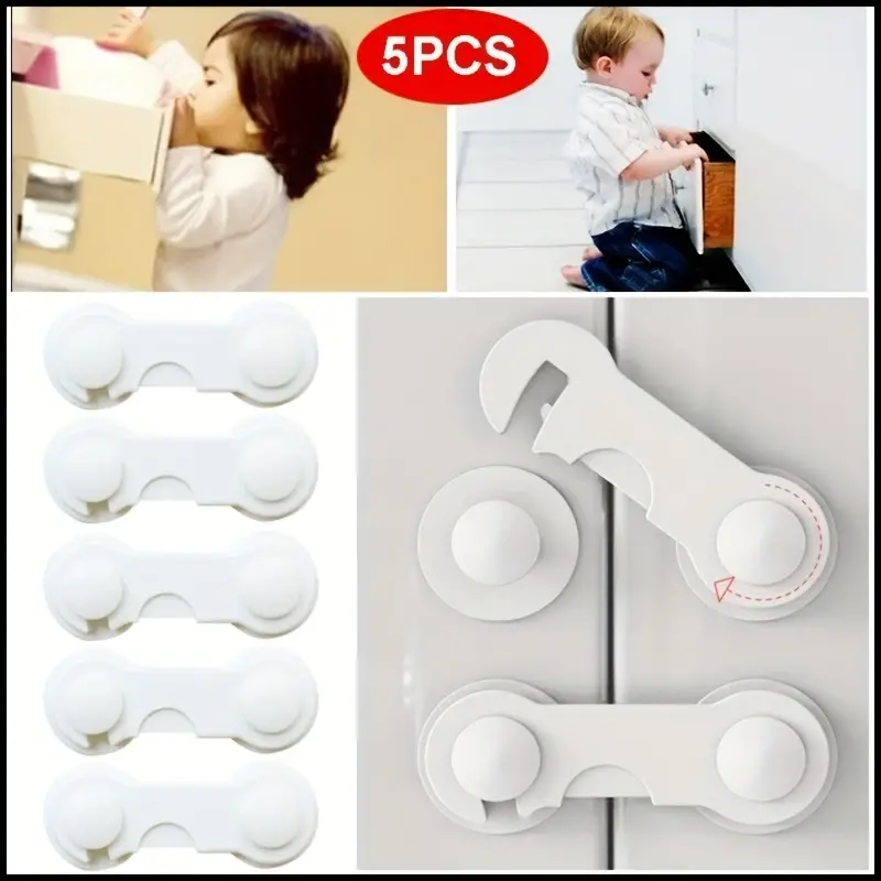 12/8/5/2/1pcs Anti-baby drawer lock, child safety lock, cabinet