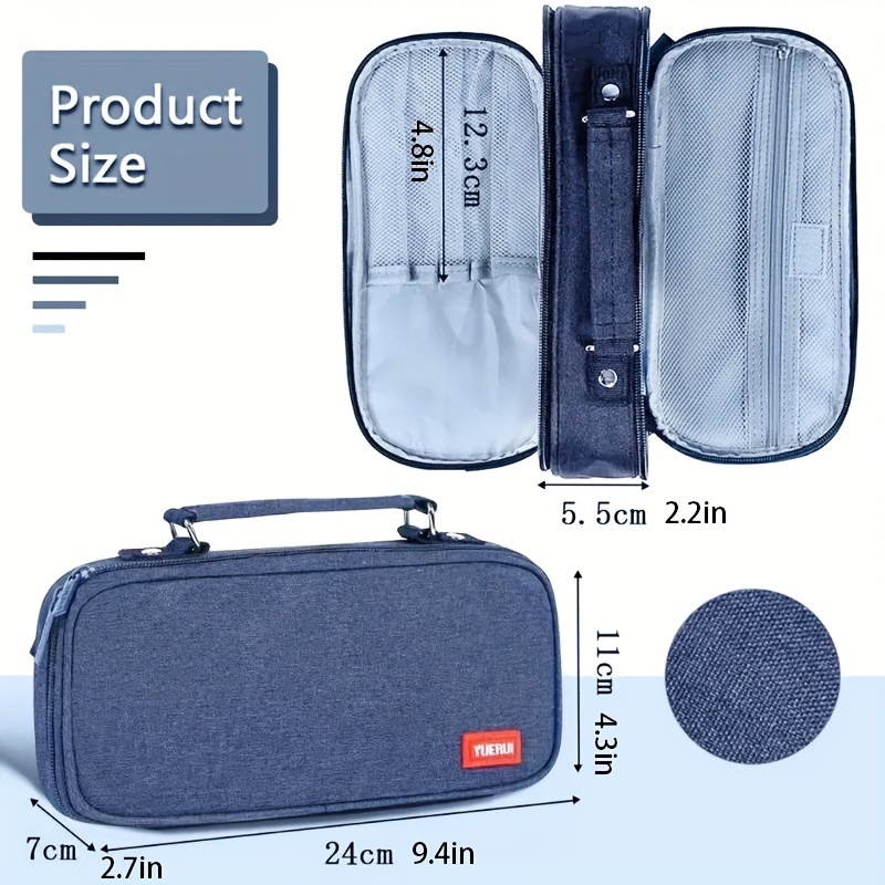2023 Diagonal Large Capacity Pencil Case For Primary And - Temu