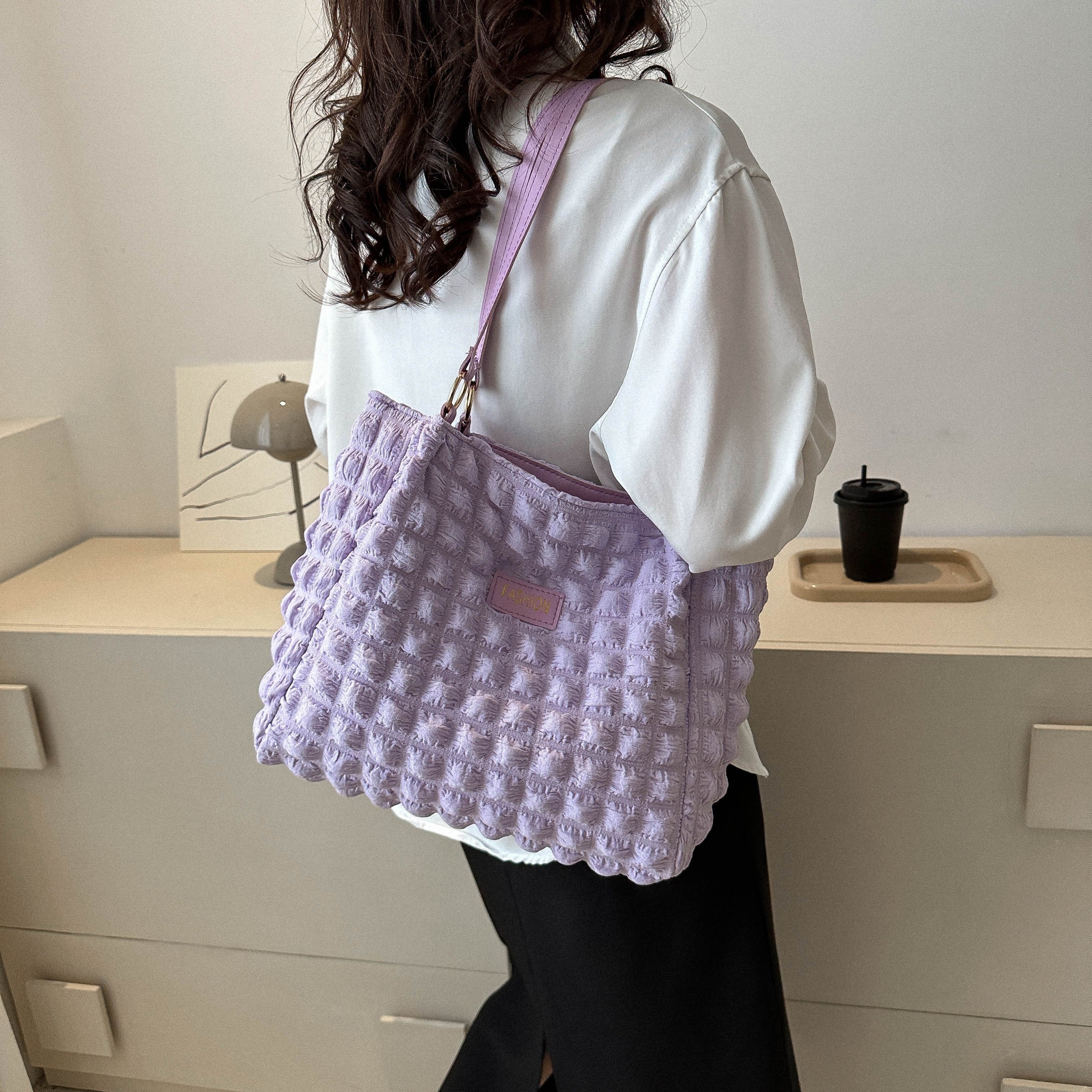 Bubble Duffel Bag Crochet Pattern Zipper Luggage Pattern 