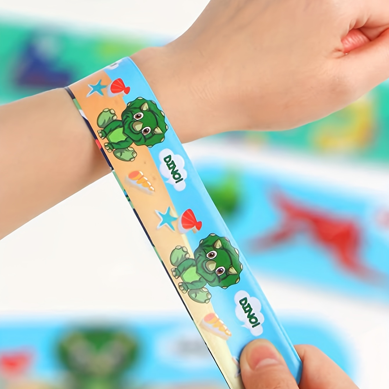 Dinosaur Party Favors Dinosaur Eggs mask Slap Bracelet - Temu