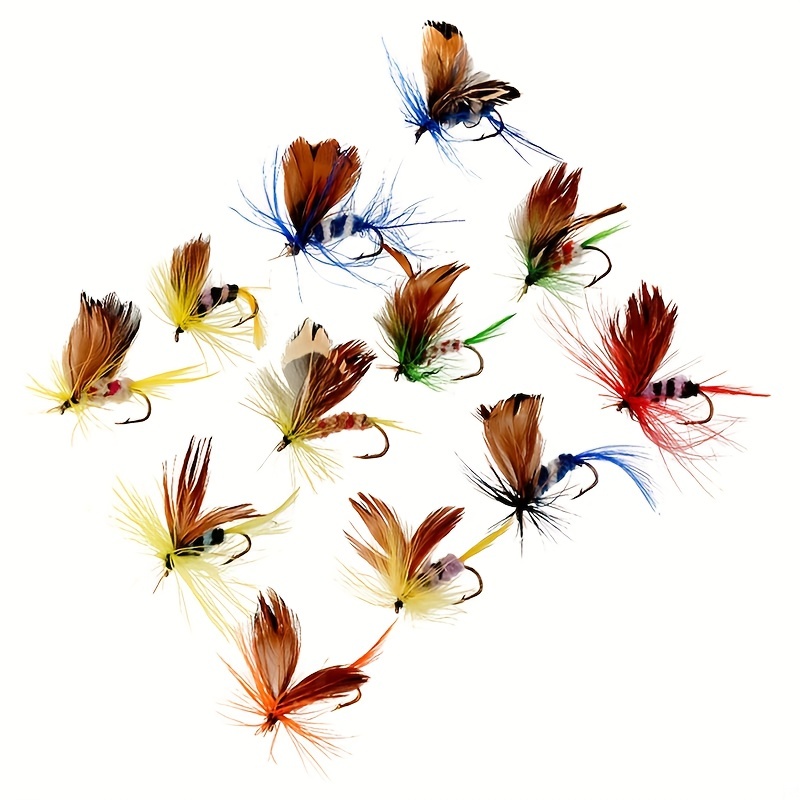 5pcs Artificial Flying Fishing Lures Insect Shaped Fishing - Temu