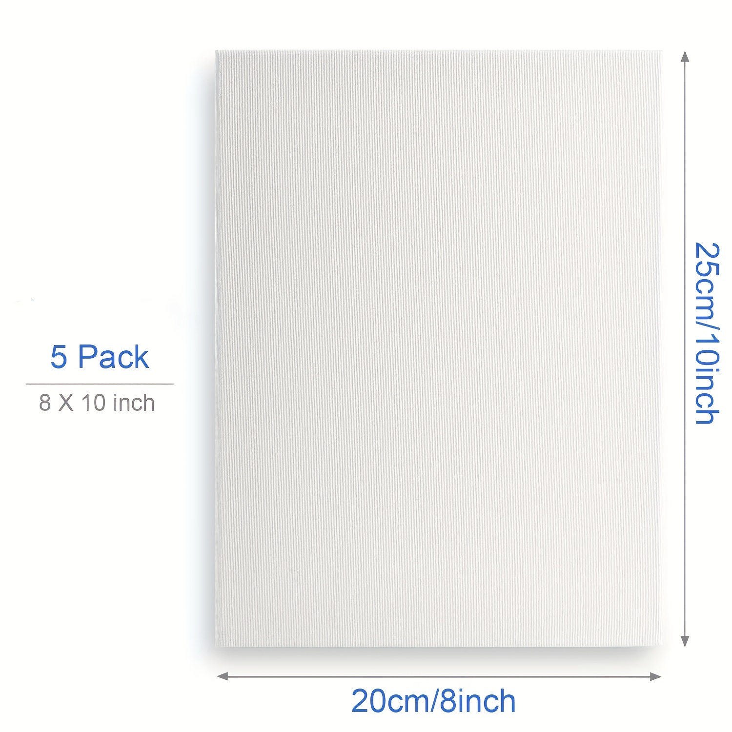 Crafts 4 All Canvases for Painting - Blank Canvas Boards,  Triple Primed 100% Cotton Canvas Panels for Acrylic, Oil & Watercolor Paint