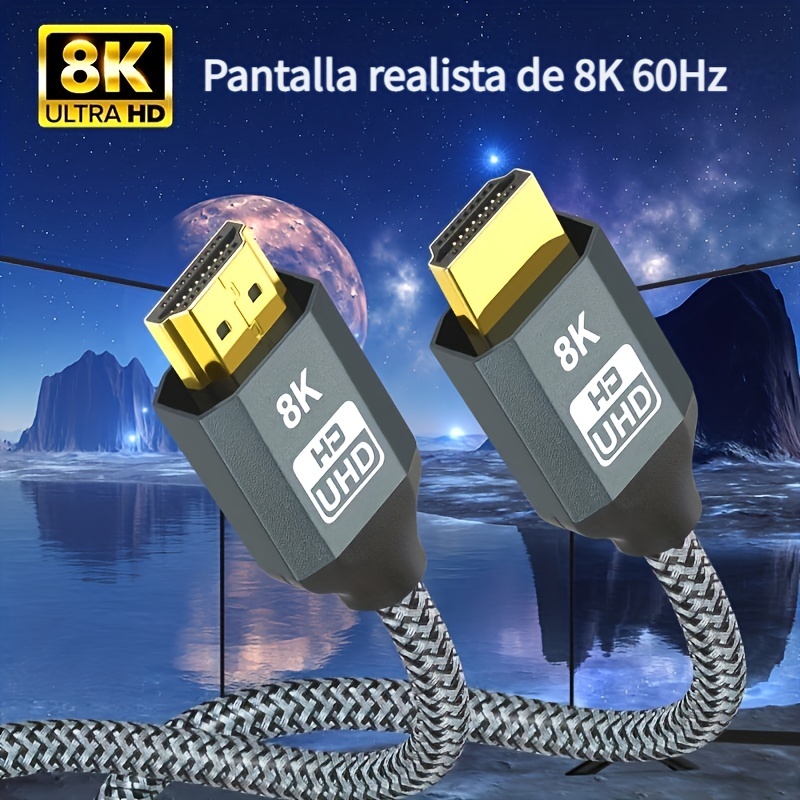 I Zclive Conector Alta Velocidad 8k Cable 2.1, Conector 8k@60hz 4k