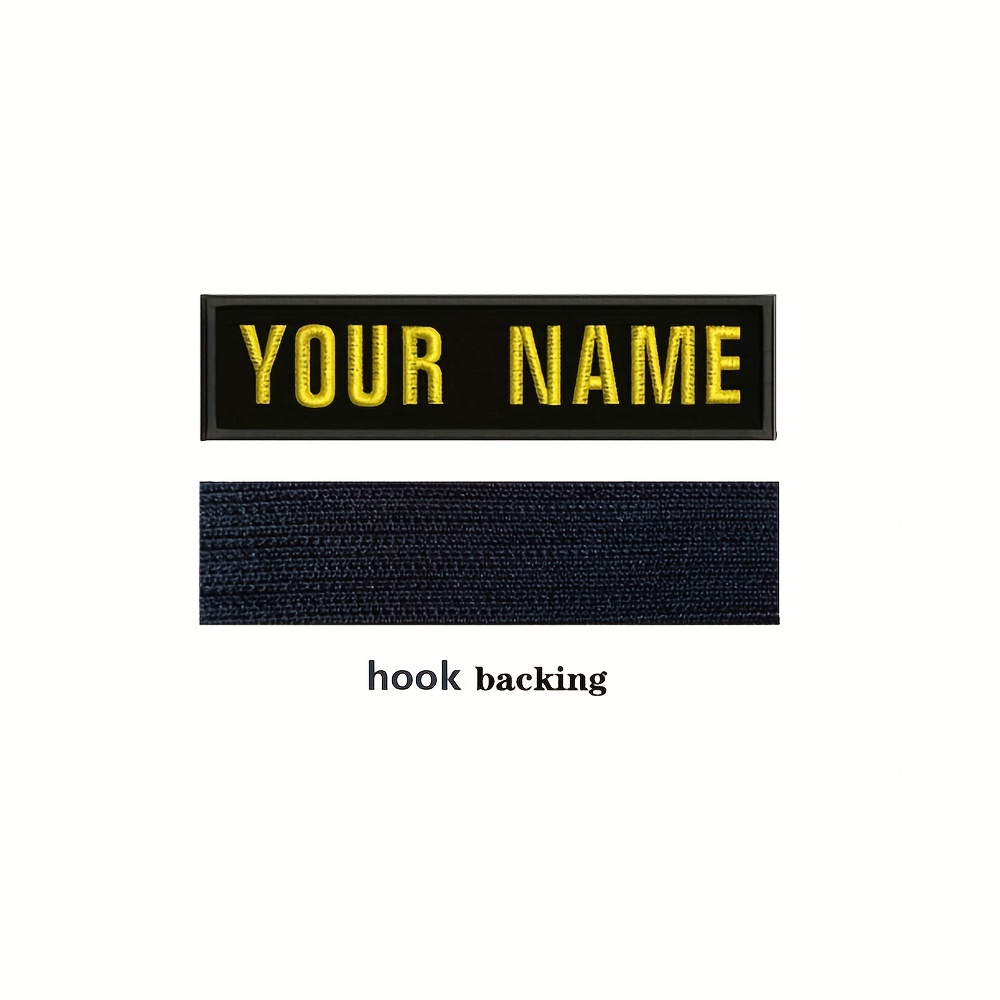 Custom Name Patch Personalized Embroidered Name Tapes Iron - Temu