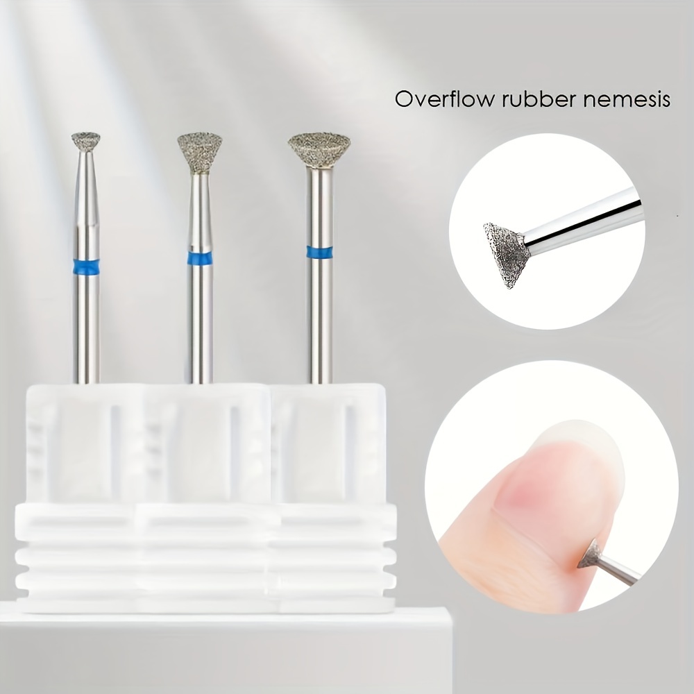 

3pcs Milling Cutter Nail Drill Bits Set For Manicure Accessory Pedicure Electric Machine Nail Bit Brush Burr Tools