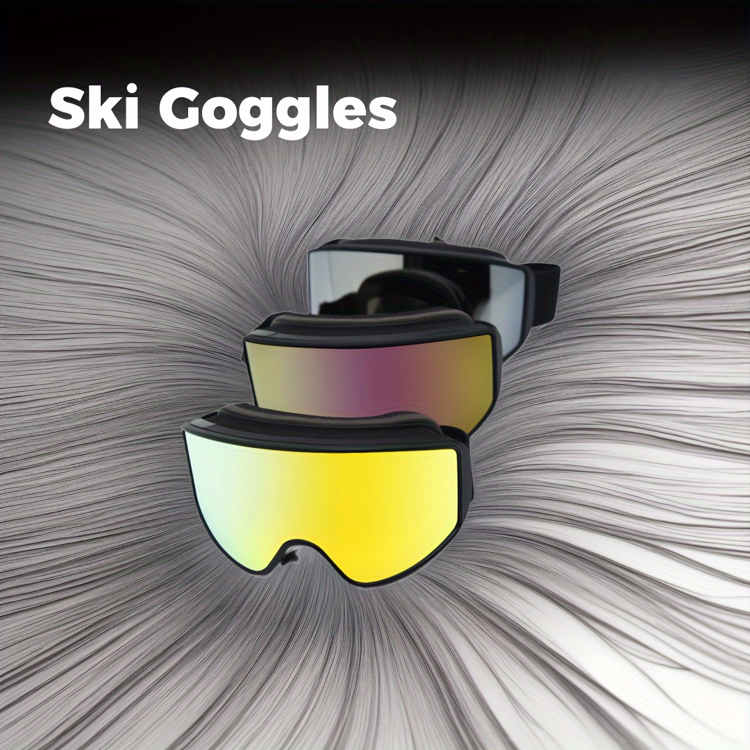 Anti Fog Skiing Goggles Outdoor Sun Eyewear Snowboard Glasses For Men And  Women Ski Equipment - Sports & Outdoors - Temu