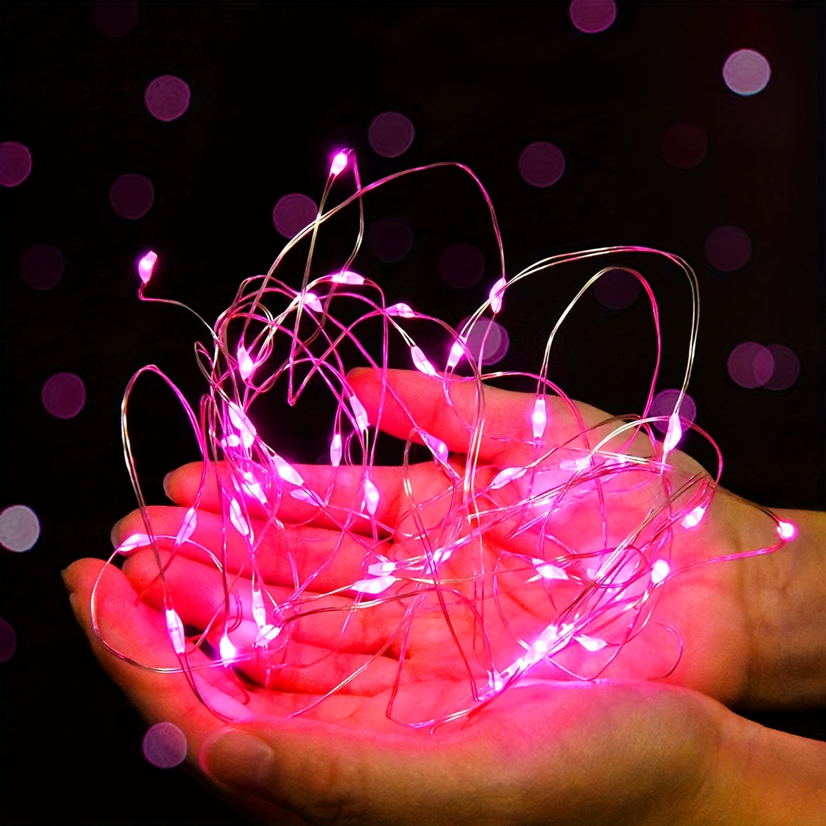 battery operated string lights, led fairy lights battery operated string lights copper wire string lights mini battery powered led lights for bedroom christmas parties wedding centerpiece decoration details 19
