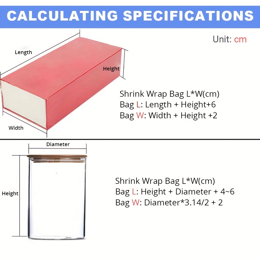 Shrink Wrap Bags Pof Film Wrap Cosmetics Packaging Bag Open - Temu