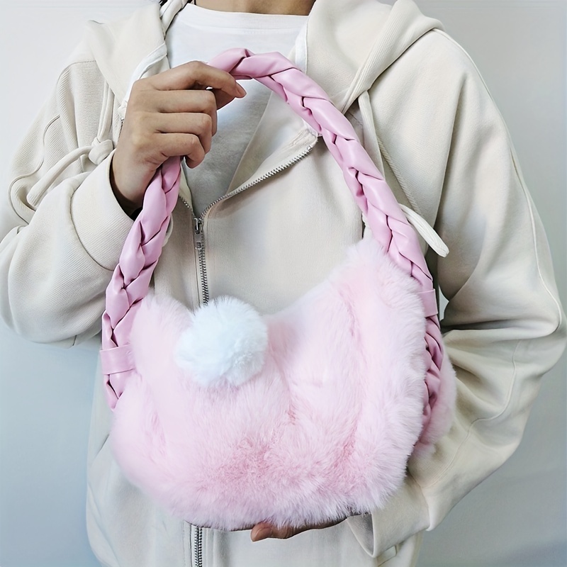 Borsa A Mano In Peluche Cloud Donna Borsa A Tracolla In - Temu Italy