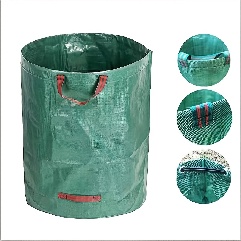 132 Gallon Lawn Garden Bags With 4 Handles Heavy Duty Garden Waste