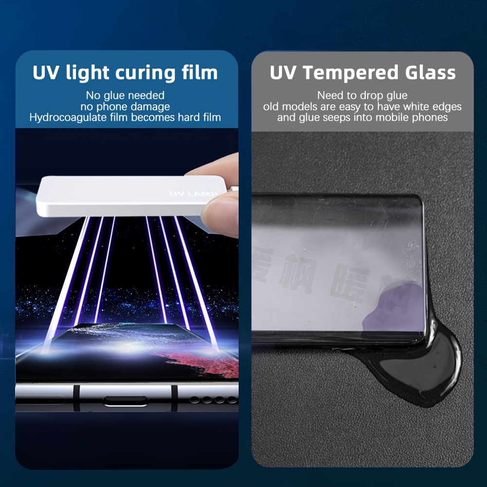 For Samsung Galaxy S21 Ultra S21+ Plus UV Tempered Glass Screen Protector  Cover