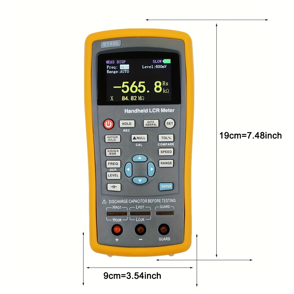 Handheld Digital Lcr Meter Lcr Multimeter Tester 100khz Lcd - Temu Japan