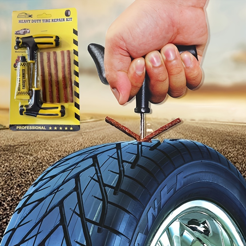 Tubeless Tyre Puncture Repair Kit Tool Auto Tire Plug Kit - Temu
