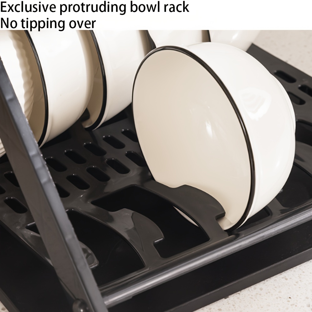Small X-shaped Kitchen Dish Storage Rack, Desktop Two-tier Plate