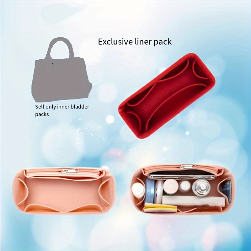 Felt Liner Bag For Tote Bag, Multi Pockets Storage Bag, Purse Organizer  Insert Pouch - Temu