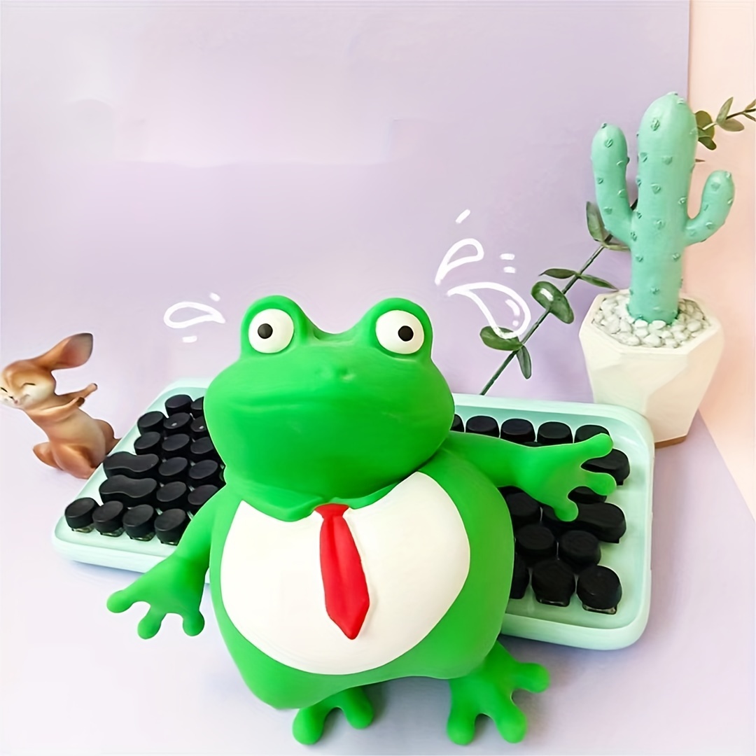 Cute Pet Frog Pinch Deformation Frog Pull Funny Toy Creative - Temu