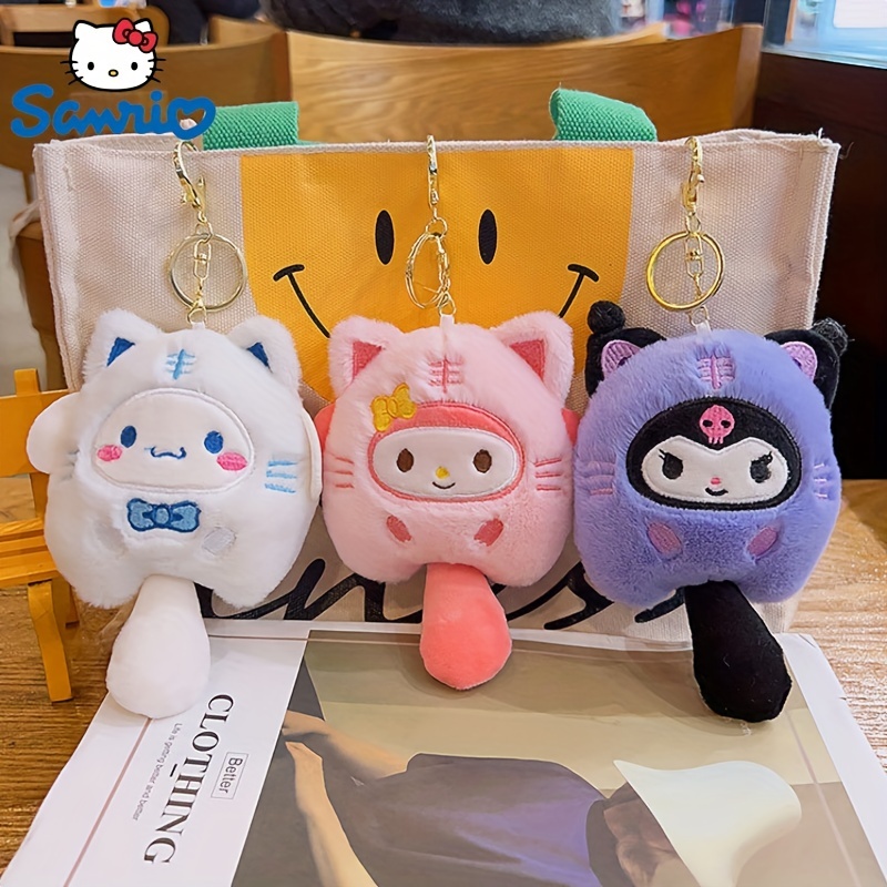 Sanrio My Melody Pom Pom Purin Kitty Cartoon Animal Plush Key Chain Bag  Pendant Backpack Decoration Girl Ornaments Gift Toys - Realistic Reborn  Dolls for Sale