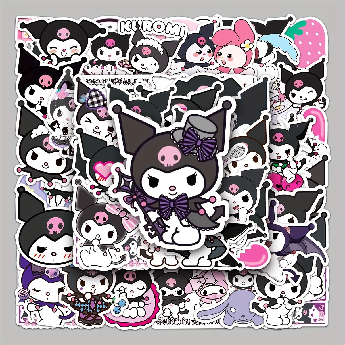 50pcs Autocollants Mignons De Kuromi Pour Carnets - Temu France