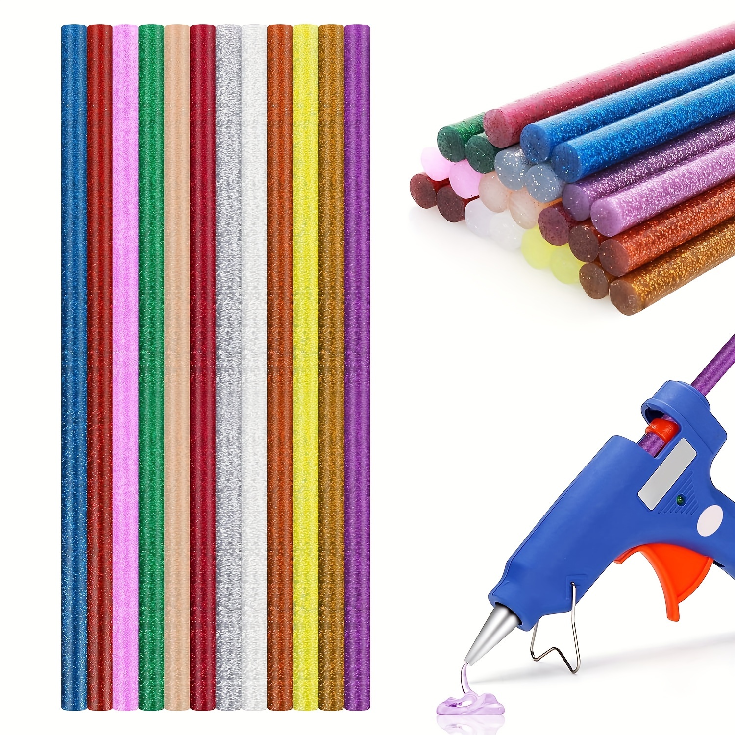 Colorful Hot Glue Sticks Perfect For Diy Art Crafts Sealing - Temu